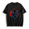 Dark Style Faceless Ghost Print Trendy Casual Crew Neck T-Shirt Pure Cotton T-shirt