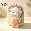 Cute Lamb Succulents Planter Planter, Cartoon Sheep Carring Bag Plant Pot, Decorative Resin Small Flower Pot for Succulents, Houseplants, Desk