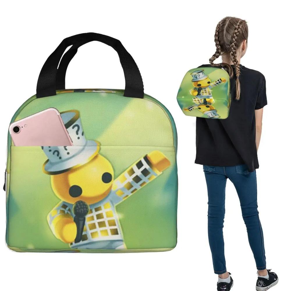 Wobbly Life Gaming Funny Games Insulated Lunch Bag for Women Children Portable Food Boxes Thermal Lunch Box Tote