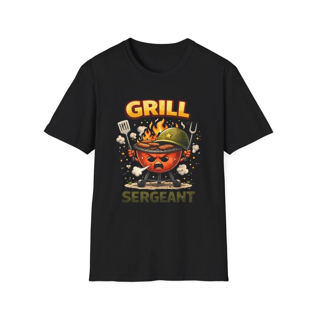 Grill Sergeant Children's Children's Children's T Children's T-shirt Funny BBQ Chef Graphic Tee Dad Humour