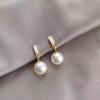2025 Elegant Zircon Pearl Dangle Earrings: Versatile, Fashionable, Light Luxury, High-End Feel