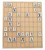 Wooden Shogi Set, Shinkei No. 4 Folding Shogi Board and High-quality Wooden Chess Pieces