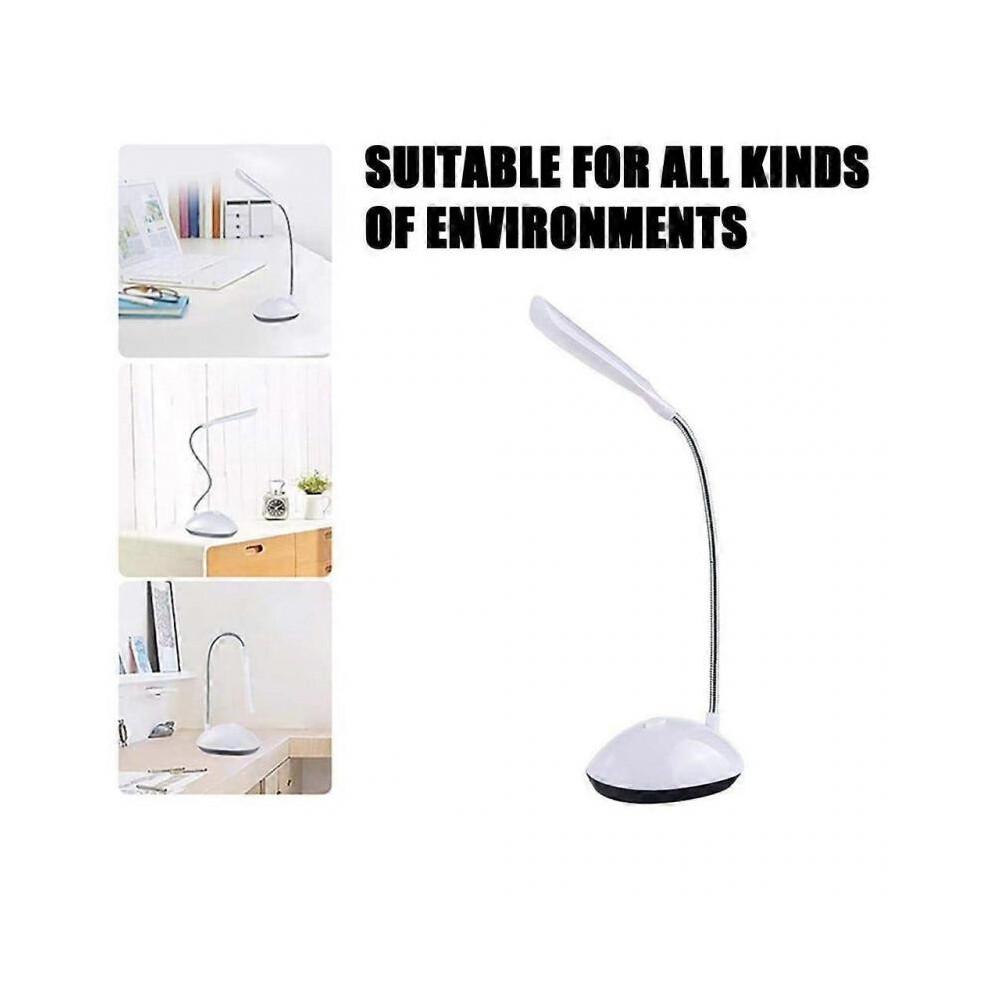 LED Light Table Lamp, Desk Lamp, Eye Protection Lamp, Reading 360 LED Rotating LED Light Table Lamp, White, 1 Pcs