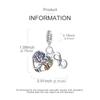 1PCS Charm For DIY Making Bracelet 925 Silver Original Shine Zircon Charms Jewelry Wedding Birthday Gift For Women Mom Friend
