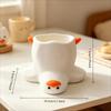 Space Saving Cute Duck-shaped Pen Holder Cartoon Multi-functional Storage Tube Desktop Organizer for Pens Makeup Brushes Office