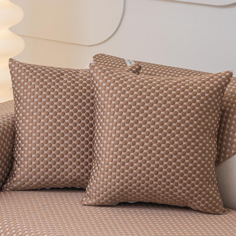 

Летняя прохладная наволочка-подушка из бобов, однотонная, новая, прохладный ледяной шелк, подушка для офисного кресла, подушка для спины, наволочка 30*50