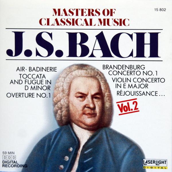 CD JOHANN SEBASTIAN BACH - Masters Of Classical Music, Vol.2:  15802 LaserLight Digi 1988 US Classical Used