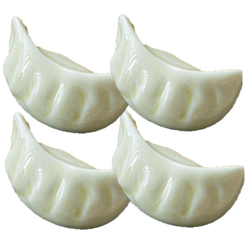 TOSSPER Chopstick Boiled Funny Pack of 4 Rests, Dumplings, Gyoza, Tableware, Gift, 4.7x2x2.5cm,