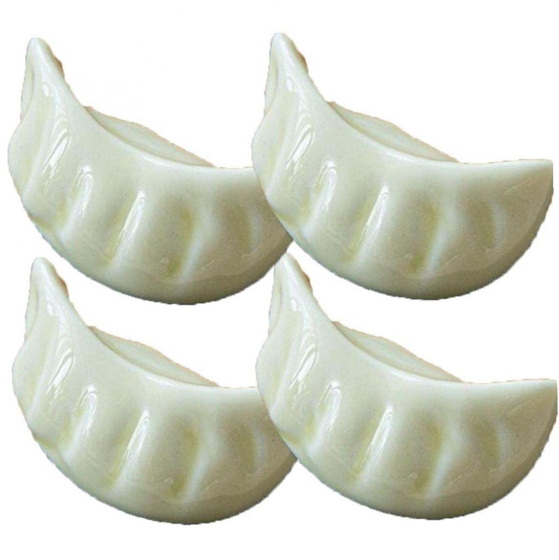 

TOSSPER Chopstick Boiled Funny Pack of 4 Rests, Dumplings, Gyoza, Tableware, Gift, 4.7x2x2.5cm, белый