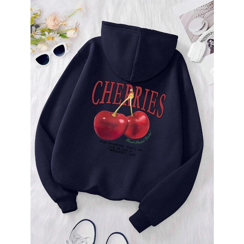 Cherries Cosh Valentine Lustiger Druck Hoody Männer Hip Hop Pullover Hoodie Lose Warme Sweatshirt Mode Fleece Kleidung Hoodies & Sweatshirts Herren