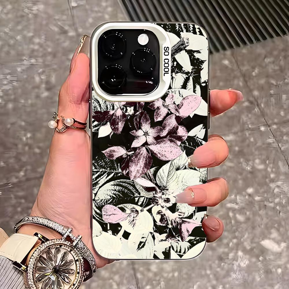 Exquisite Butterfly Pattern Phone Case For IPhone 17 Pro Max 16 Pro Max 15 14 13 11 12 Mini Xs X Xr 7 8 Plus Se Color Silver Cov