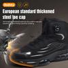 High-top Rotating Button New Safety Shoes Men Anti-smash Anti-puncture Work Shoes Fashion Men Sport Shoes Security Protective Boots Men