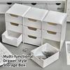Multi-functional Drawer-style Storage Box 3-Tier Desktop Cosmetic Jewelry Organizer Office Snack Storage Box Portable Cabinet