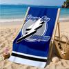 Bay Lightning Hockey Beach Towel, Super Soft Microfiber, Perfect Gift for Her/Him, Birthday, for Pool, Beach, Travel, Decor Beach Party