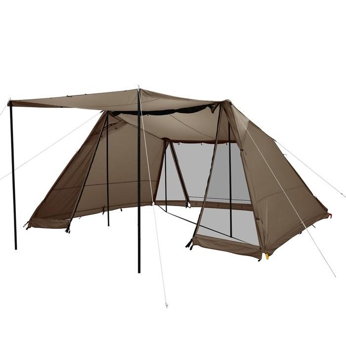 DOD YonYon Base TT5-821-BR — Compact Shelter for Solo or Duo Use, Approx. 420 x 370 x 210 cm
