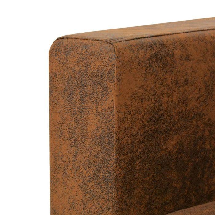 VidaXL Set of Sofas 2 Pcs Living Room Sofa Lounge Sofa Living Room Sofa Home Interior Suede Leather 274885