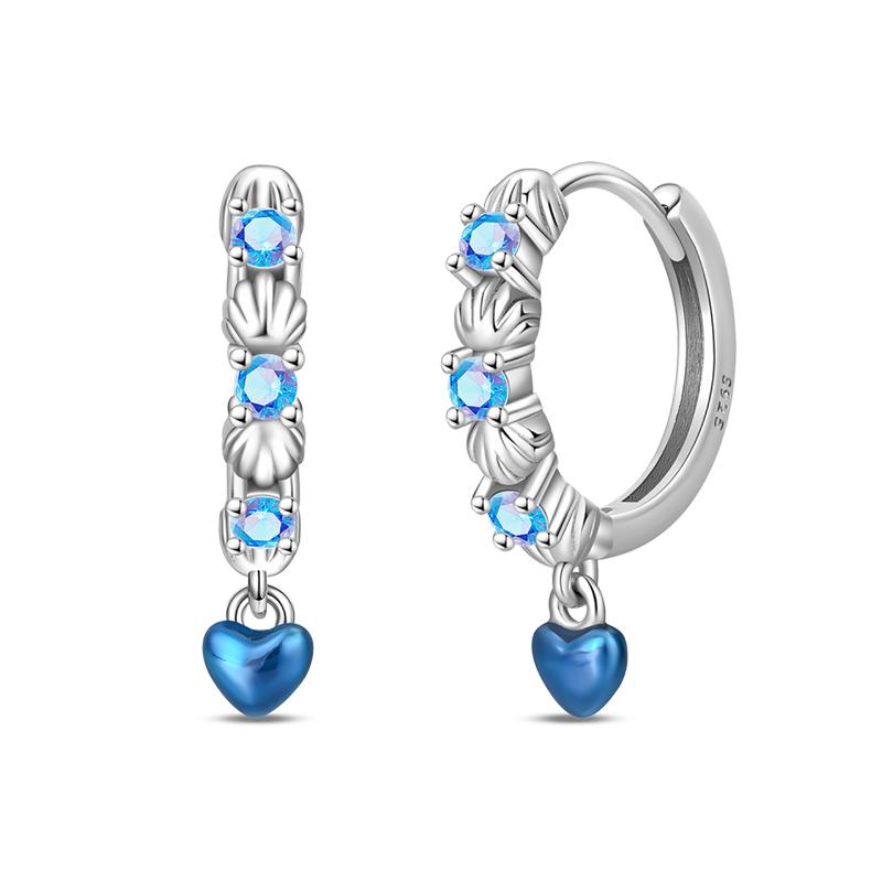 925 Silver Ocean Theme Earrings Dolphin Sea Star Shell Turtle Original Design Fashion Jewelry for Women