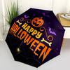 1pc Featured Happy Halloween Theme Fully Automatic Folding Portable Umbrella, 8 Iron Frames, Three-Fold Design, Suitable for All Seasons, Suitabl