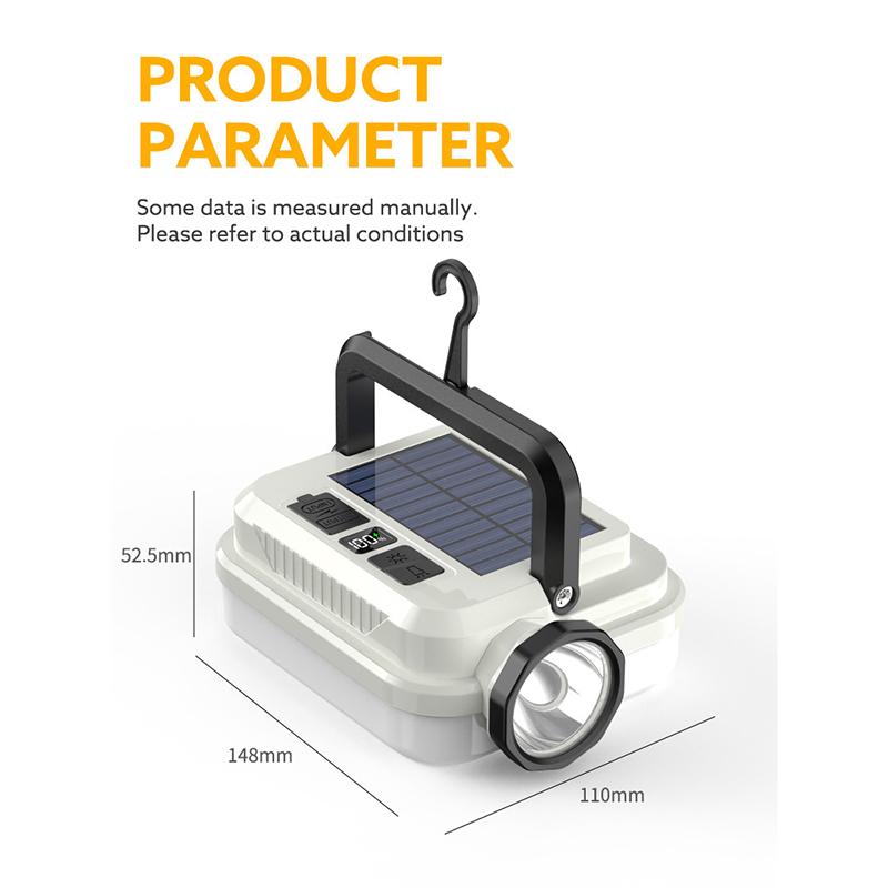 Solar-Powered Multifunctional Camping Light
