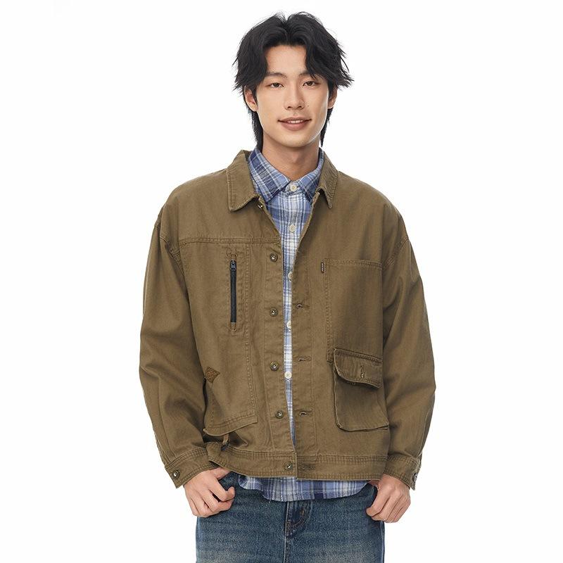 

Ретро рабочая куртка мужская свободная куртка мужская верхняя одежда XXXXL