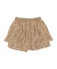 WHEN YOU MOVE Leopard Elastic Skirt Shorts Black