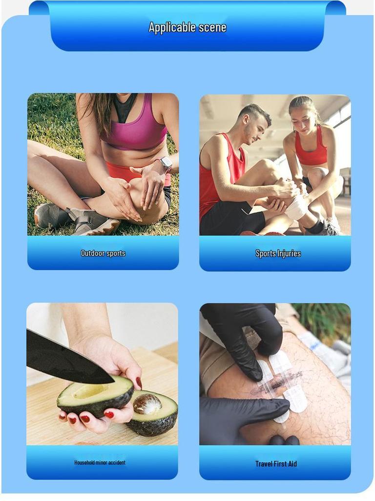 Zippered Suture-Free Tape Closure with Waterproof Patch