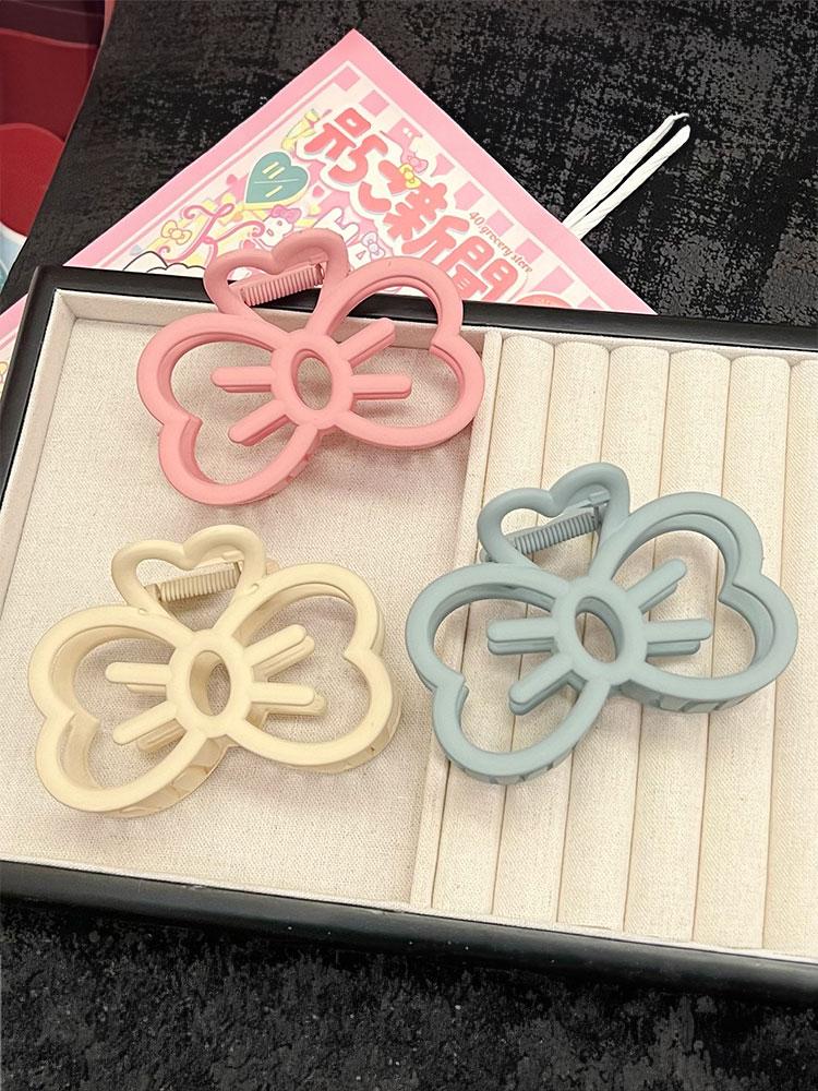 Cute And Sweet Hairpin With Bow On The Back Of The Head Shark Clip Hairpin Headdress For Women