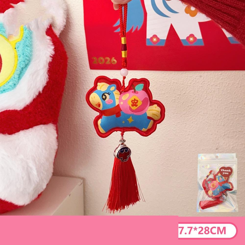 Chinese Style Pony Pendant Zodiac Mascot Horse Hanging Decoration National Wind Style