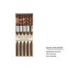 Black Walnut Japanese Style Wooden Chopsticks - 5 Pairs