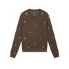 JNBY Women's V-Neck 100% Wool Knitted Sweater