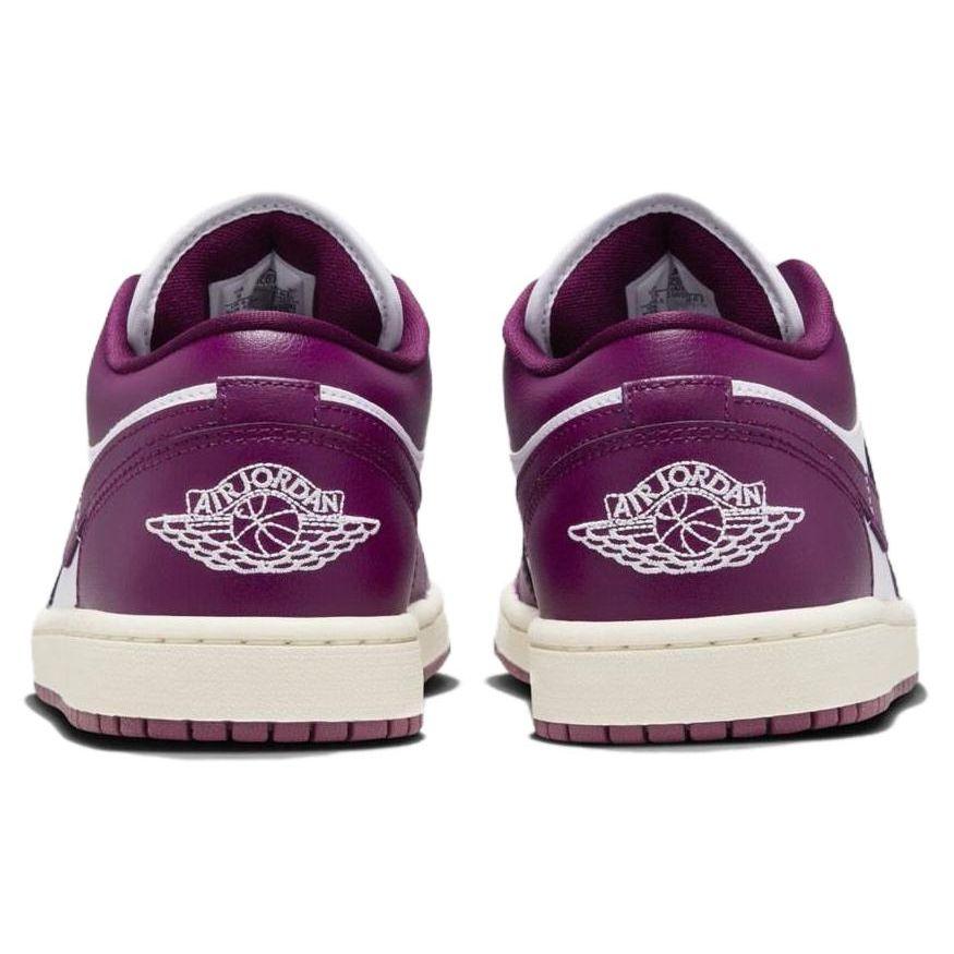 Air Jordan 1 Low Bordeaux Dámské Tenisky Fialová Bílá Plachetnicová DC0774-161