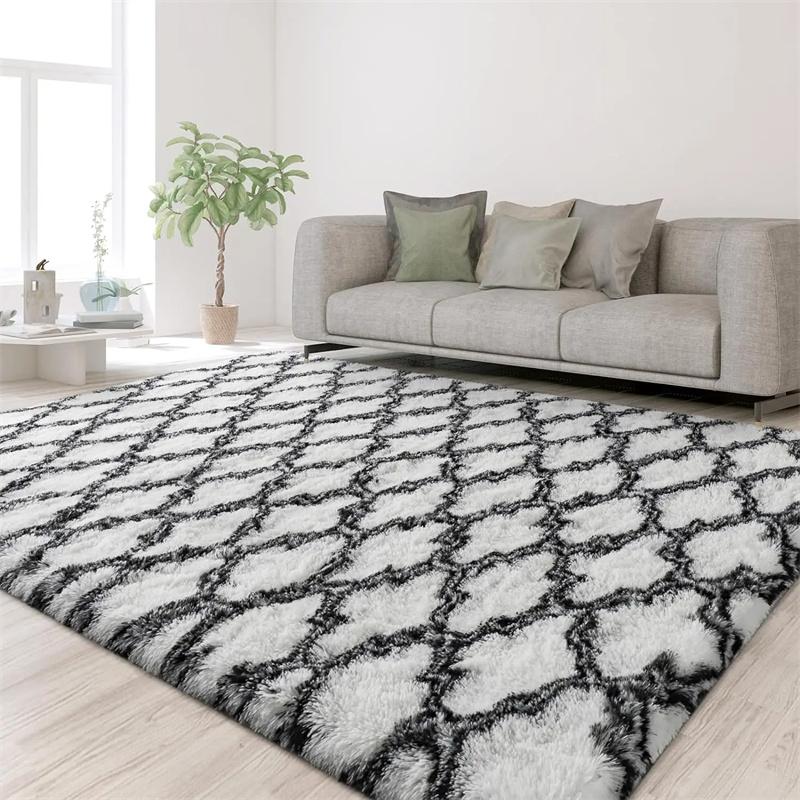 Fluffy Rug Indoor Plush Soft Carpet Soft Shaggy Rugs Plush Area Rugs for Living Room Bedroom Fluffy Carpets Home Decor