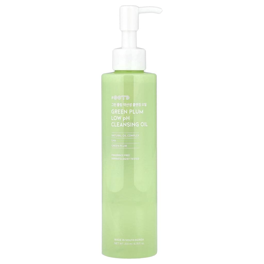 OOTD, Green Plum Mildly Acidic Cleansing Oil, Fragrance-Free, 200ml (6.76 fl oz)