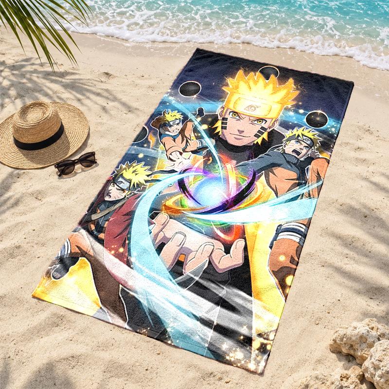 Naruto Mikrofaser Strandtuch Schnelltrocknend Sandfrei Leichtgewichtige Strandtücher für Reisen Schwimmen Camping