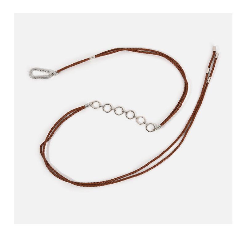 Design Sense Niche Woven Waist Chain Accessories Female Bohemian Ethnic Style Belt Decoration with Skirt Retro Waist Rope