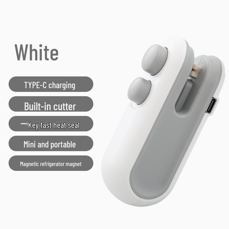 Compact Handheld Bag Sealer - Mini Plastic Sealing Machine for Home Use