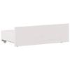 Solid Wood Bed Without Mattress with Headboard White 75 X 190 Cm