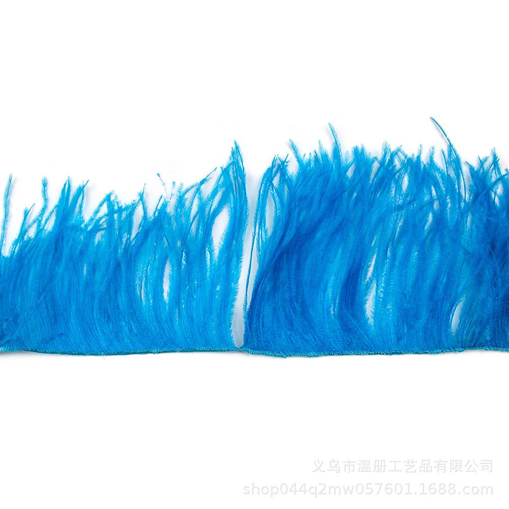

1M 10-15CM Edged Ostrich Hair Cloth Edge Clothing Accessories Dress Skirt Material Handmade DIY Wedding озеро синий