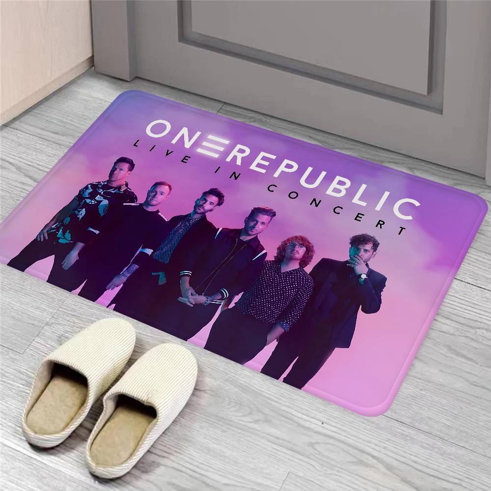 Pop Rock Band O-Onerepublic Floor Mat INS Style Soft Bedroom Floor House Laundry Room Mat Anti-skid Household Carpets