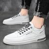 Fashion New Large Size Men's Casual Comfortable White Board Shoes Four Seasons Matching Board Shoes Couple Casual Shoes