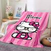 Customizable HelloKitty11 Throw Blanket – Personalized Name, All-Season Cozy Snug Blanket, Machine Washable, Personalized Blanket