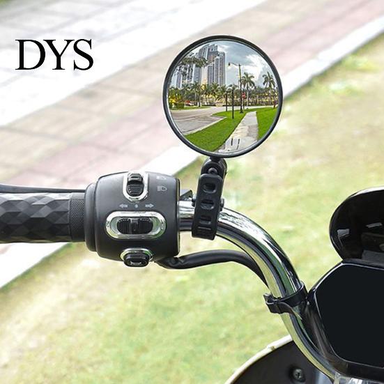 Adjustable Handlebar Mounted Convex Mirror 1/2Pcs Rotatable Bicycle Rearview Unbreakable Universal Easy Fit To Install Accessories