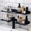 Wall Mounted U Shaped Countertop Storage Rack Water Drainage Kitchen Storage Rack  Bathroom