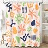 Modern Colorful Shower Curtain Waterproof Decor Bathroom Accessories Home Decoration with Hooks for Bathtub Doors would fit this