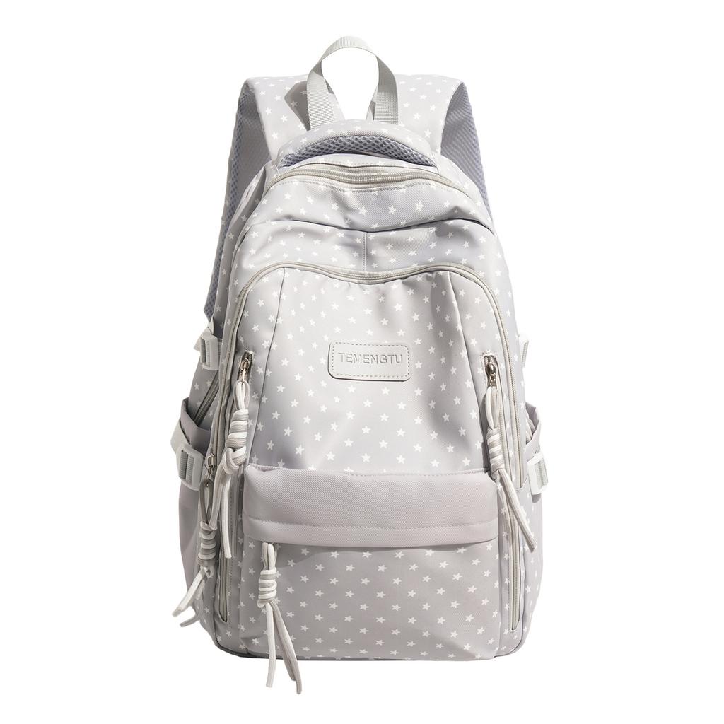 Schultasche neu lässige Schülerschultasche große Kapazität Nylonrucksack frisch und süß Mädchenmode vielseitig gepunkteter Rucksack