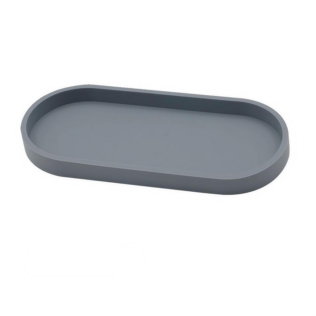 Dishwasher Safe Countertop Organizer Silicone Bathroom Tray Soap Dispenser