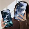 Sea Storm Small Sailboat For Samsung Galaxy A20 A20s 21s A22 A23 A24 A25 A26 A42 A90 A50 A55 52s A56 A70 A71 72 Glass Phone Case