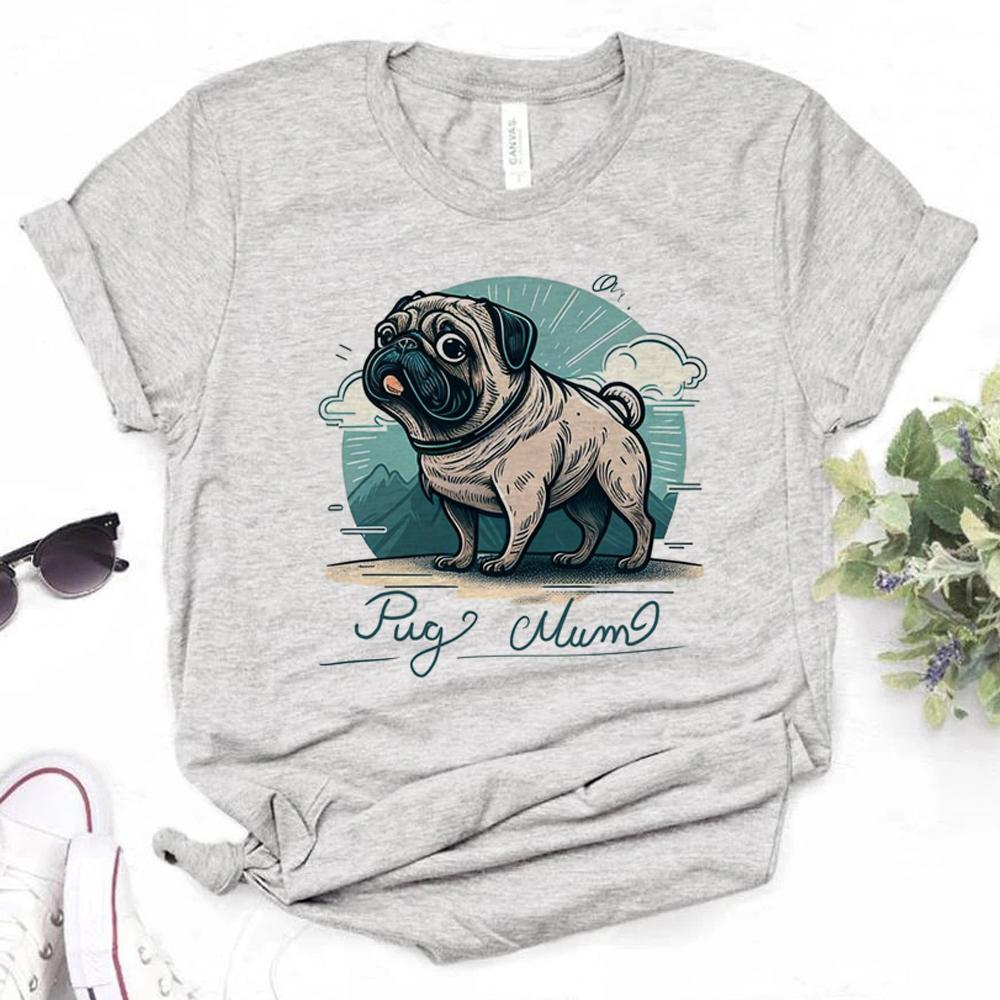 Pug Tshirts Women Summer T Shirt Female Anime Comic Clothing