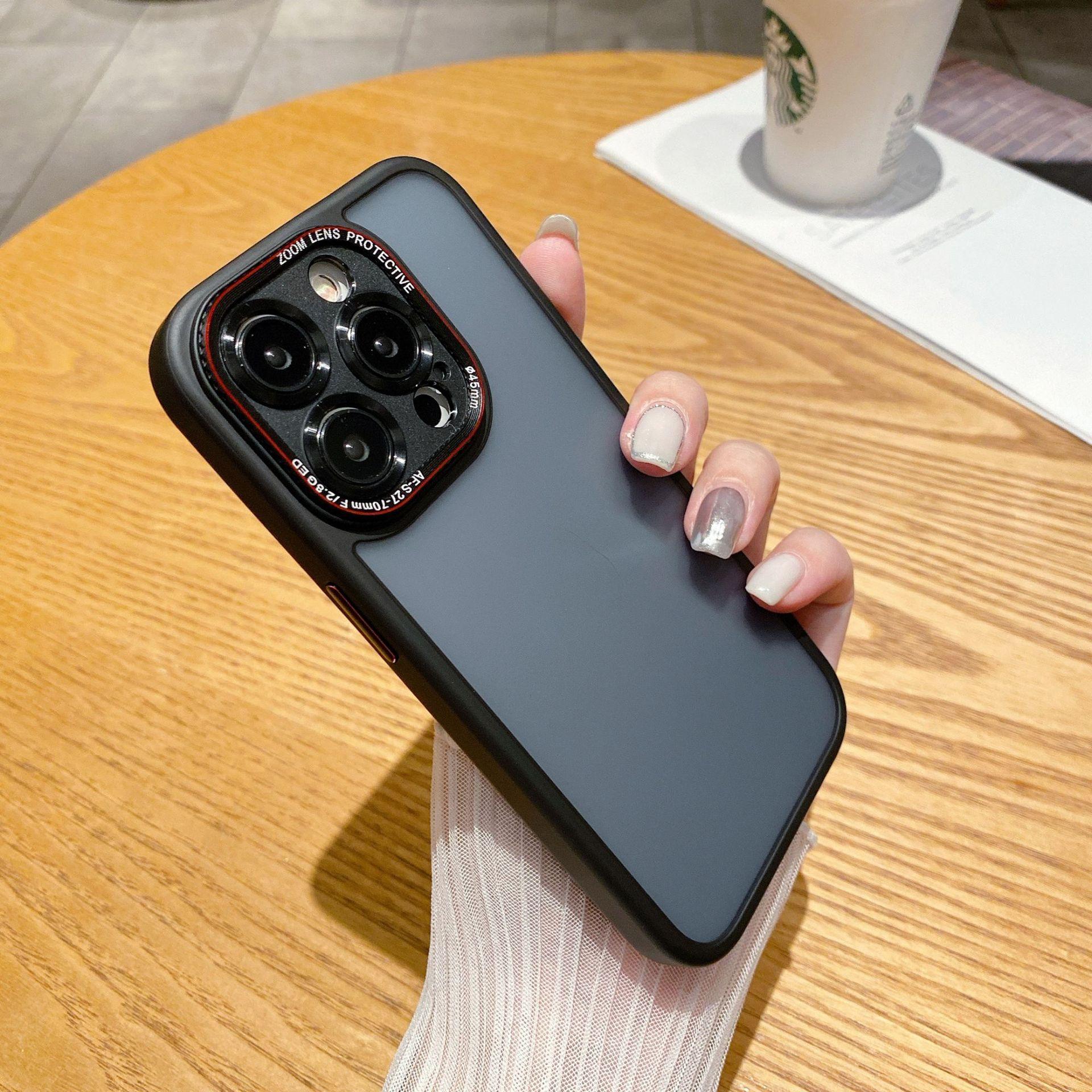 

For iPhone 15 Pro Case Precise Cutout TPU+PC Anti-drop Mobile Phone Back Cover Blue