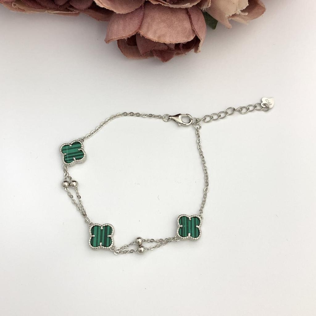 Silver Bracelet with Malachite (2098942)